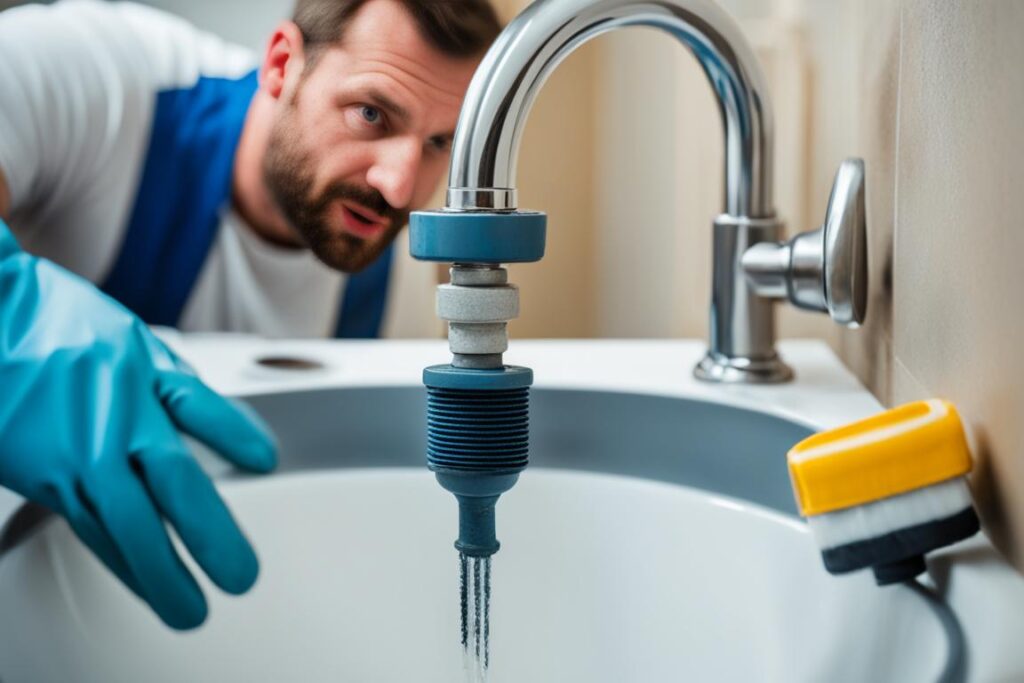 Desentupimento de pias e vasos sanitários